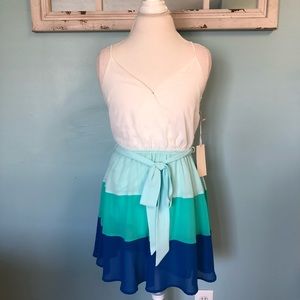NWT ModCloth Ready Sunset Go Dress in Blue